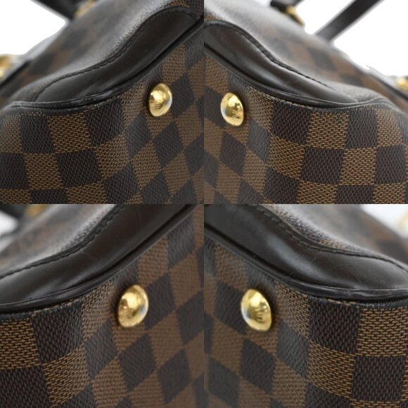 LOUIS VUITTON Verona PM Shoulder Bag Damie Ebene Leather Brown - Picture 7 of 14